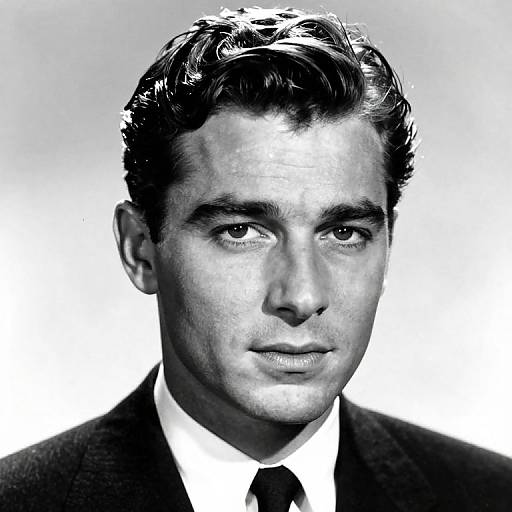 Vintage Glamour Black & White Portrait