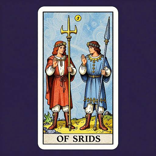 Psychedelic Steampunk Two of Swords