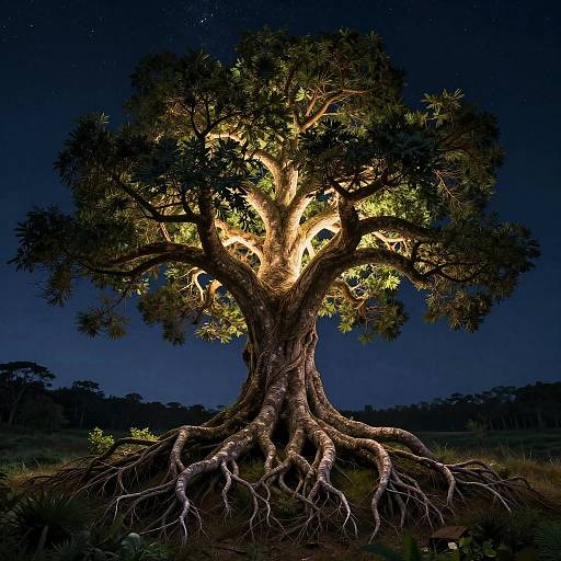 Majestic Tree Symbolizing Equality