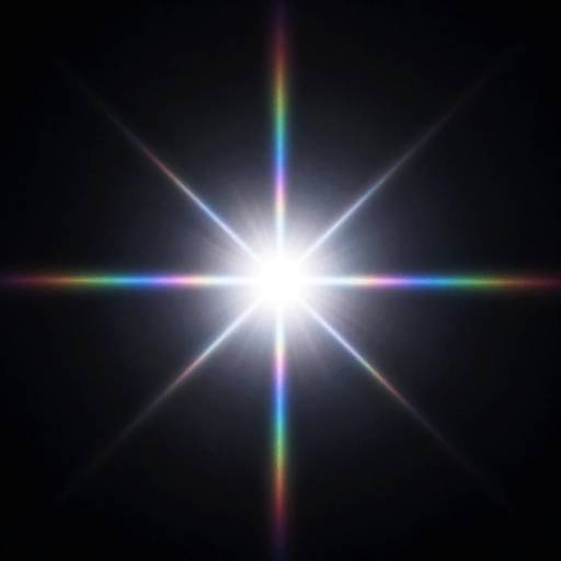 Radiant Starburst with Vivid Lens Flares