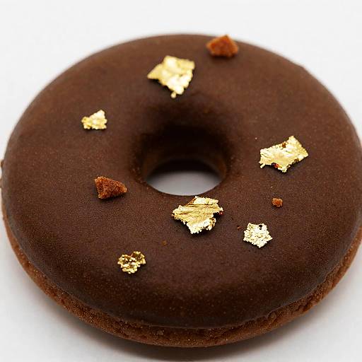 Crispy Espresso Cookie with Gold Flakes