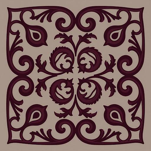 Intricate Art Nouveau Scrollwork Design