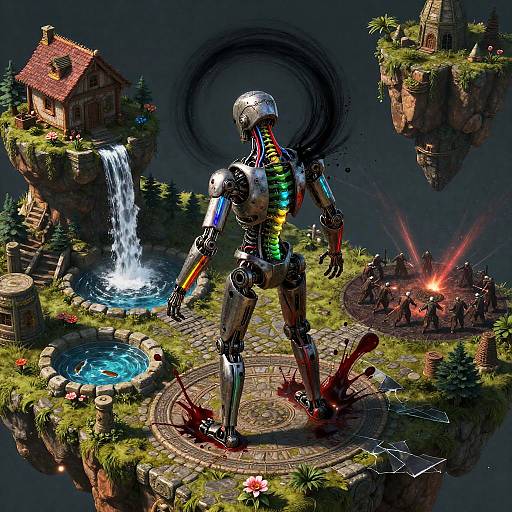 Isometric Mystical Mechanical Citadel