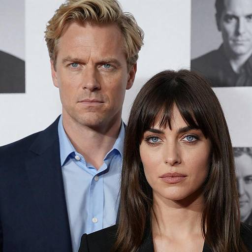 Portrait of Man and Woman with Intense Expressions