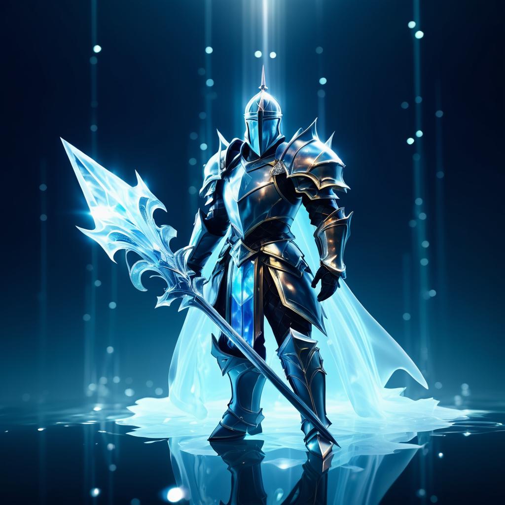 Cinematic Crystallized Knight Concept Art