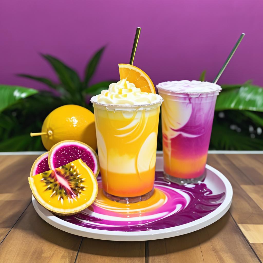 Refreshing Passion Fruit Coffee Delight