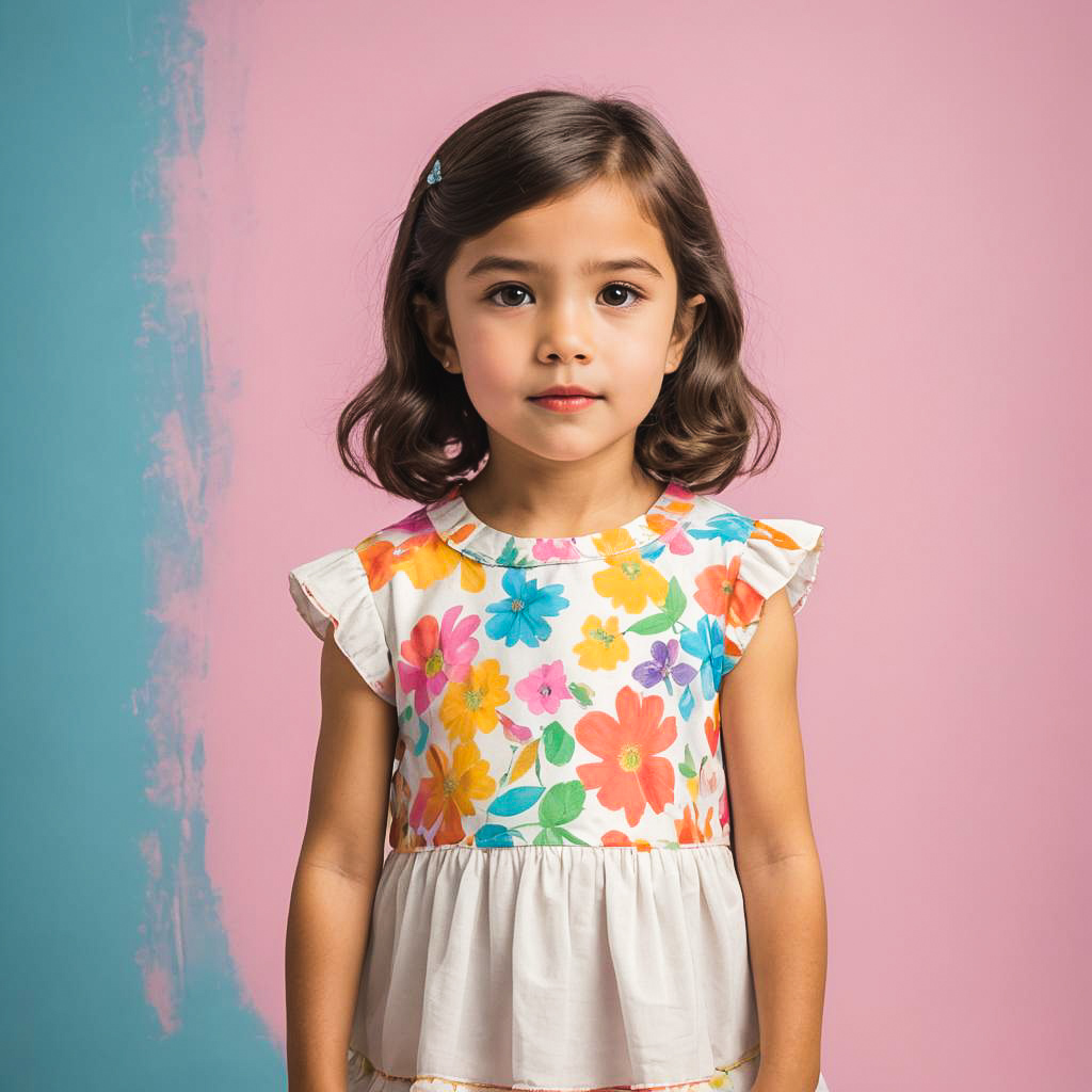 Vibrant 80s Styled Kindergartener Shoot