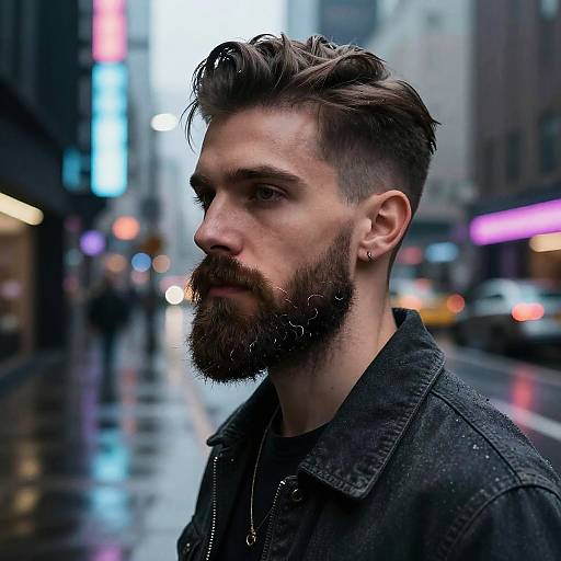 Trendy Urban Portrait with Kinnbart Beard