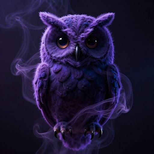 Mystical Smoke Owl Guardian