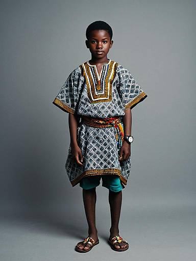 Young Man in African Traditional Attire