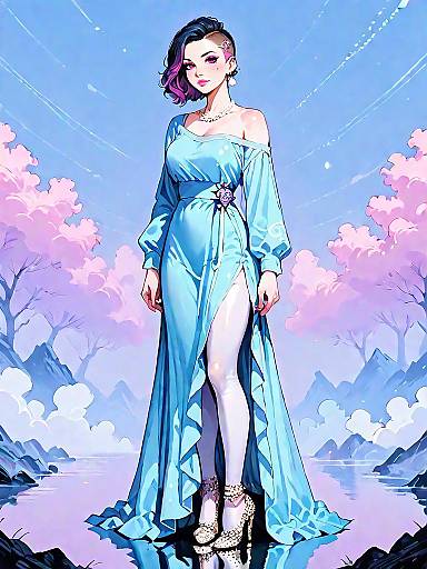 Enchanting Dark Fantasy Night Attire