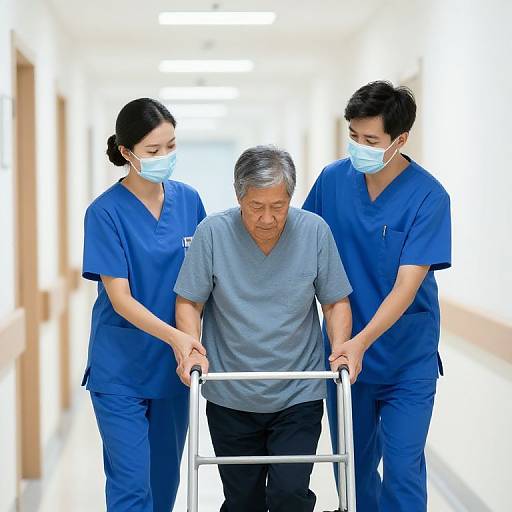 Compassionate Nurses Assisting Patient