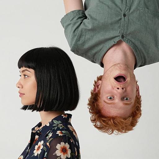 Dynamic Duo on a White Background