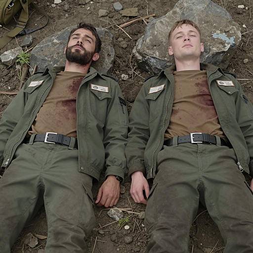 Grounded Soldiers: A Gripped Scene