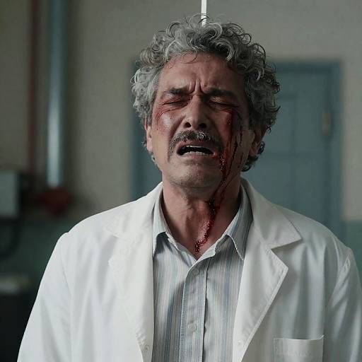 Haunting Portrait of Pain and Despair