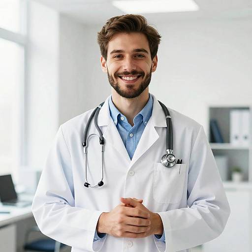 Smiling Young Male Doctor Portrait