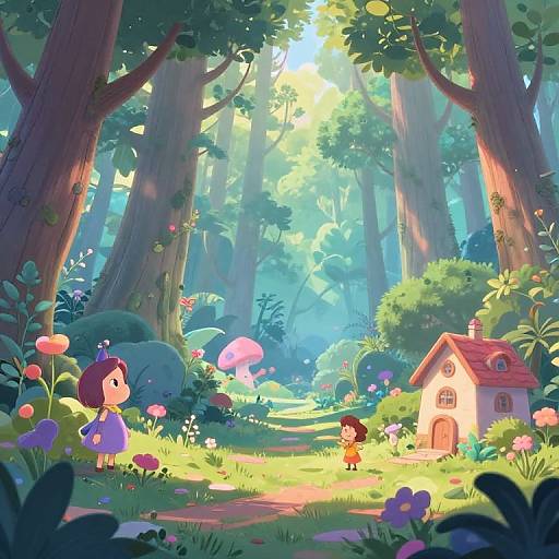 Serene Forest to Whimsical Animation