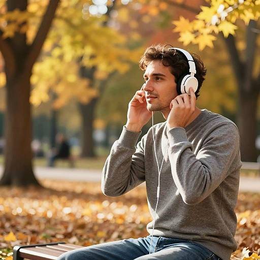 Sunlit Autumn Park Listening Moment
