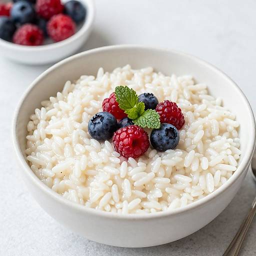 Sweet Rice Porridge with Berries