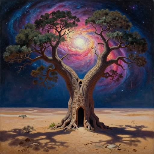 Surreal Cosmic Tree Gateway