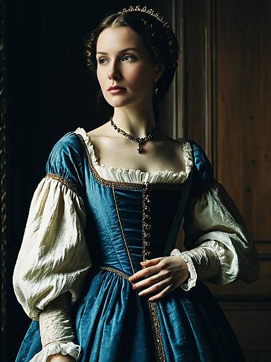 Woman in Renaissance Gown Portrait