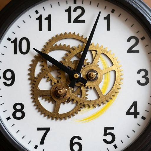 Surreal Backward Moving Clock