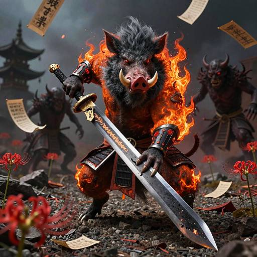 Onyx War Boar Demon Slayer