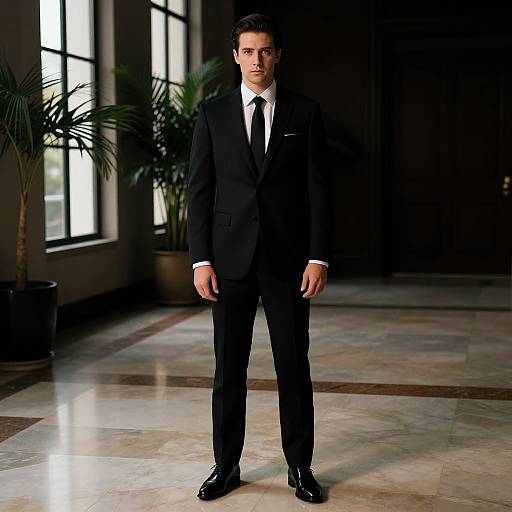 Man in Elegant Formal Attire