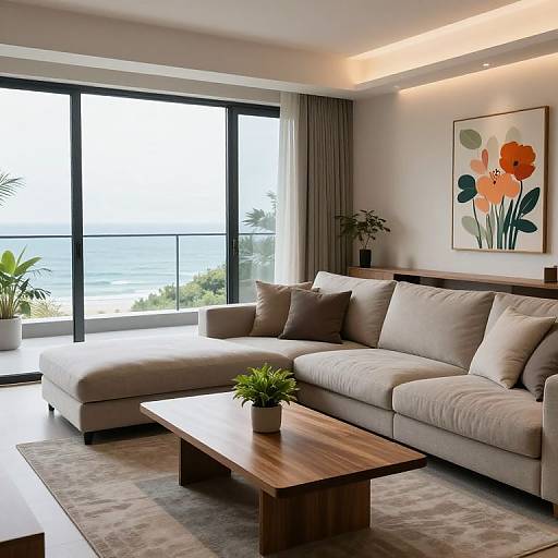 Cozy Modern Coastal Living Room