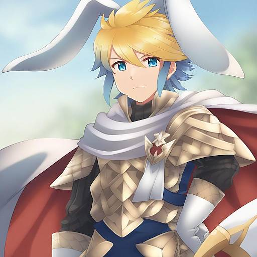 Illustration of Alfonse (fire emblem), fire emblem in the style of Kouno hikaru