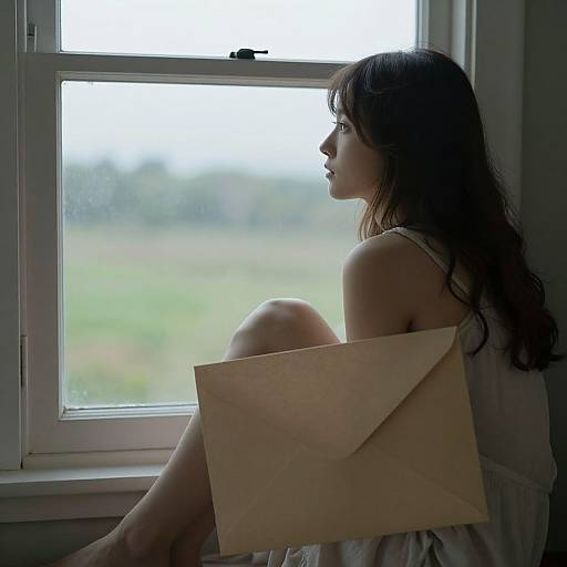 Woman in Solitude by Window