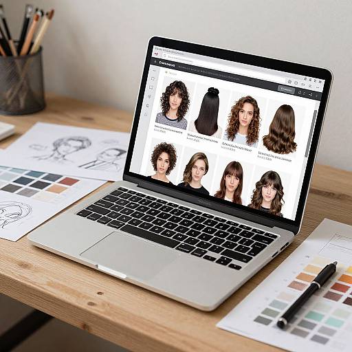 Creative Hair Style Simulator Workspace