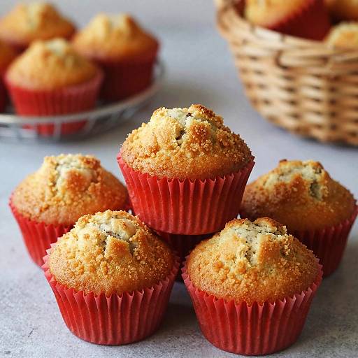 Close-Up of Freshly Baked Muffins