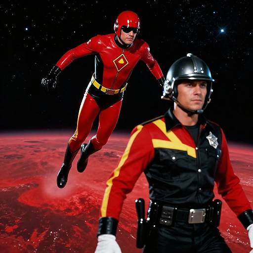 Retro Futuristic Space Outlaw Encounter