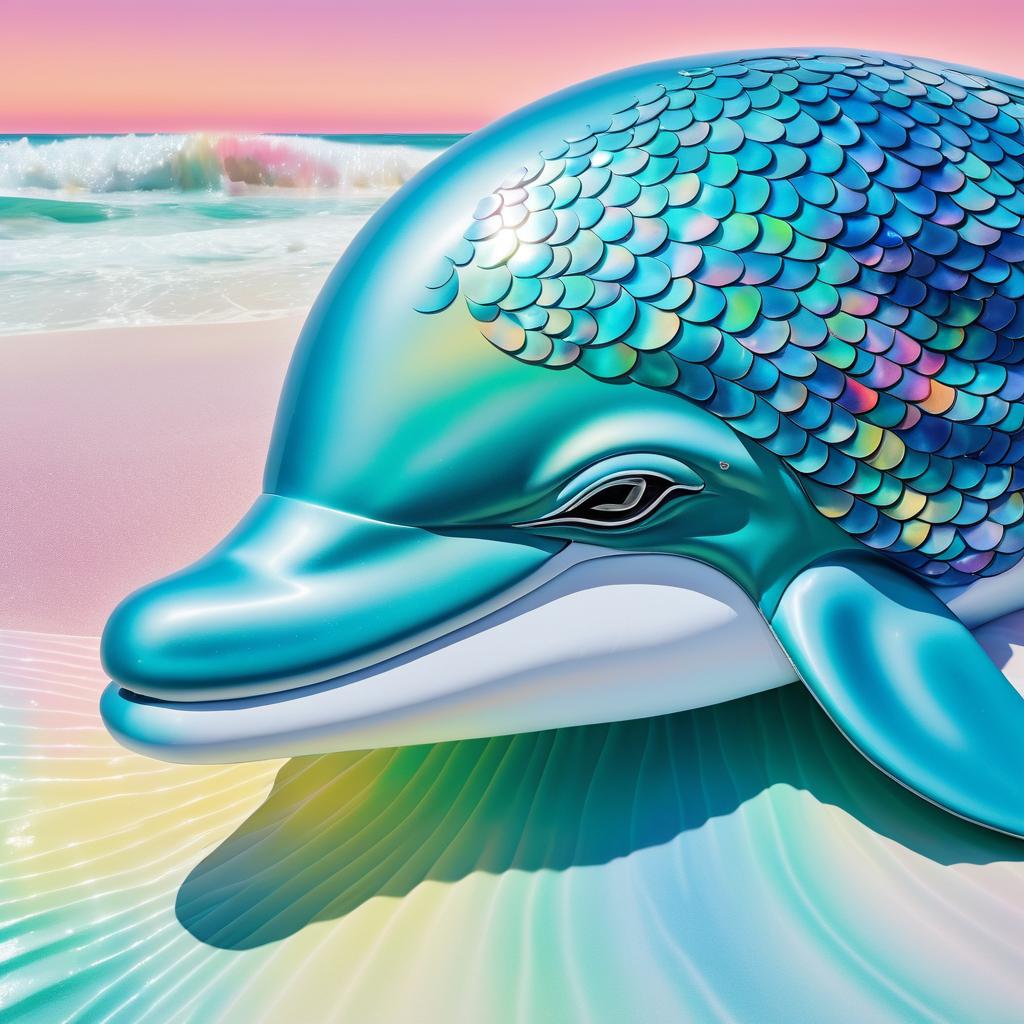 Surrealist Dolphin Fashion Portrait