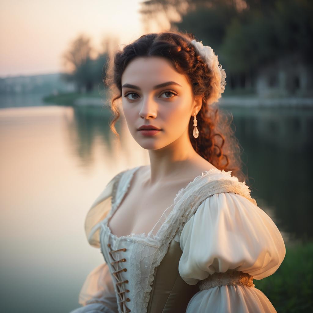 Captivating Italian Renaissance Portrait at Dusk