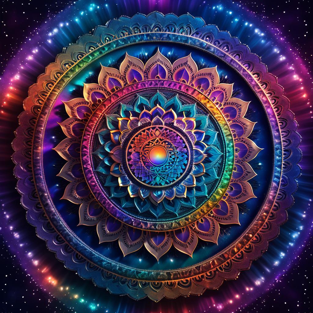 Ultra-Realistic Chakra Mandala Art