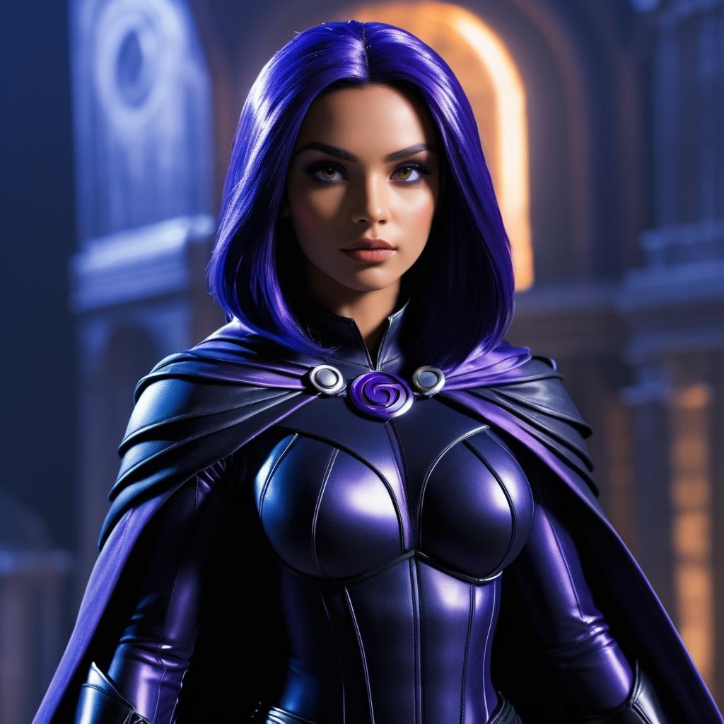 Photorealistic Raven from Teen Titans