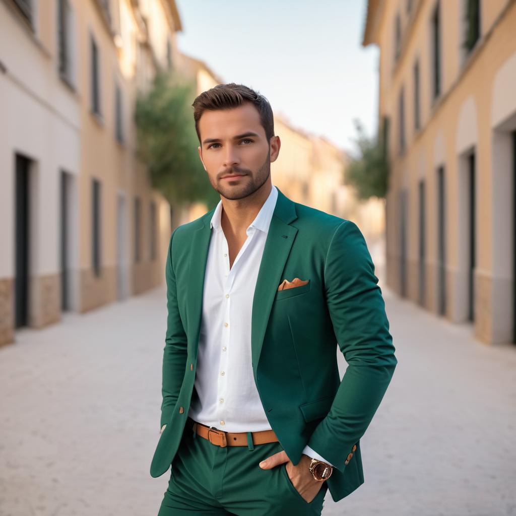 Charming Athletic Man in Blazer