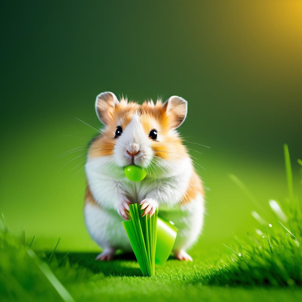 Stock Photo of a Cute Hamster