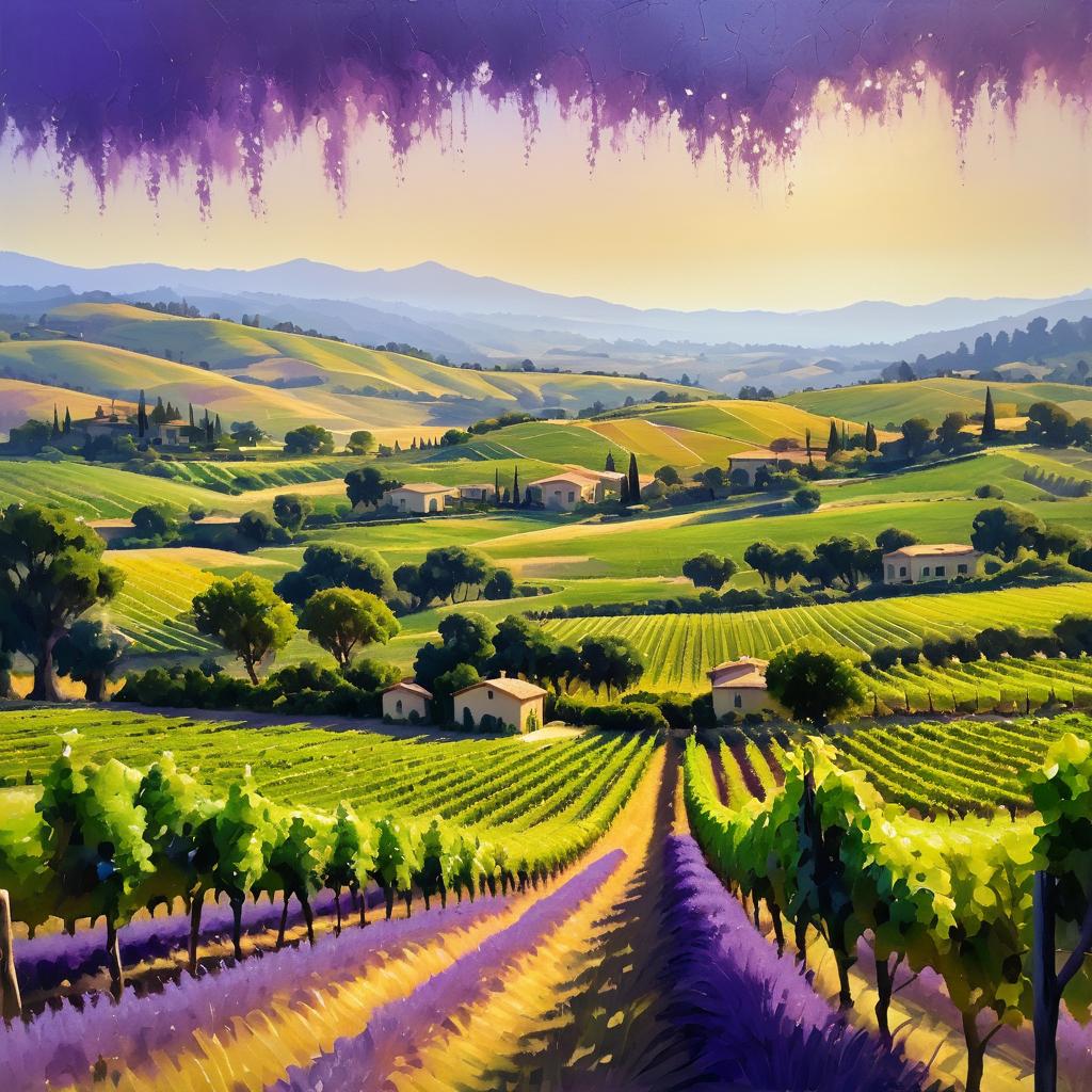 Elegant Napa Valley Vineyard Landscape