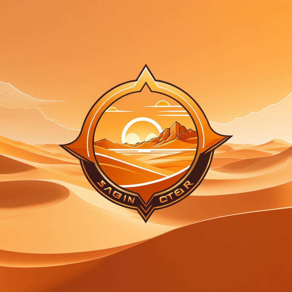 Desert-Themed Esports Team Logo Design