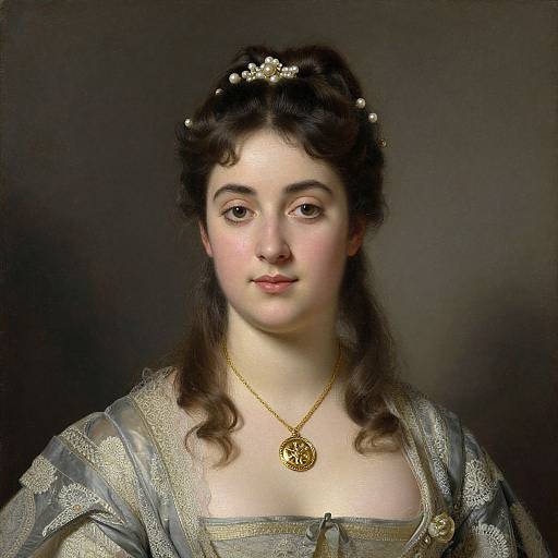 Elegant 19th Century Female Portrait