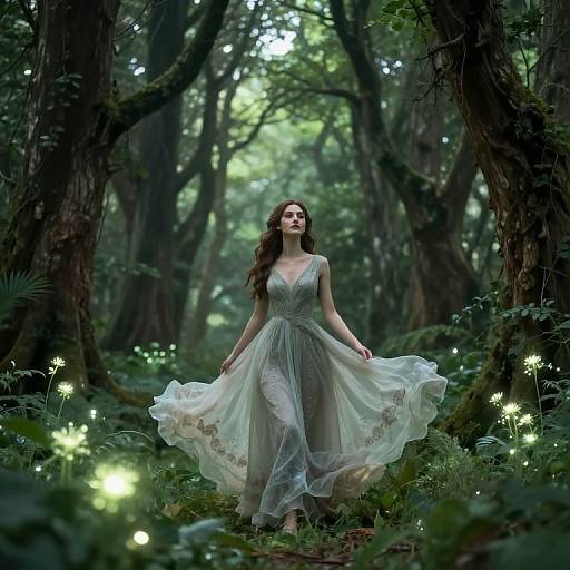 Ethereal Caitriona in Mystical Forest