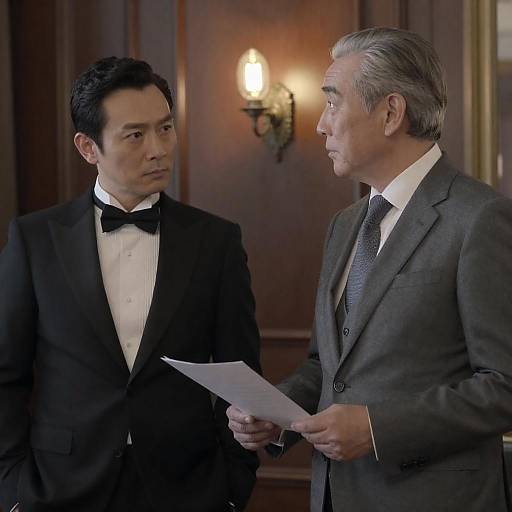 Dimly Lit Portrait of Two Men