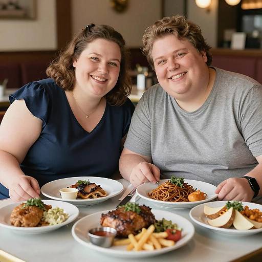 Joyful Indulgence at the Restaurant Table