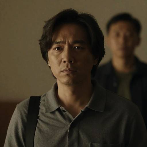 Serious Portrait with Soft Background Focus