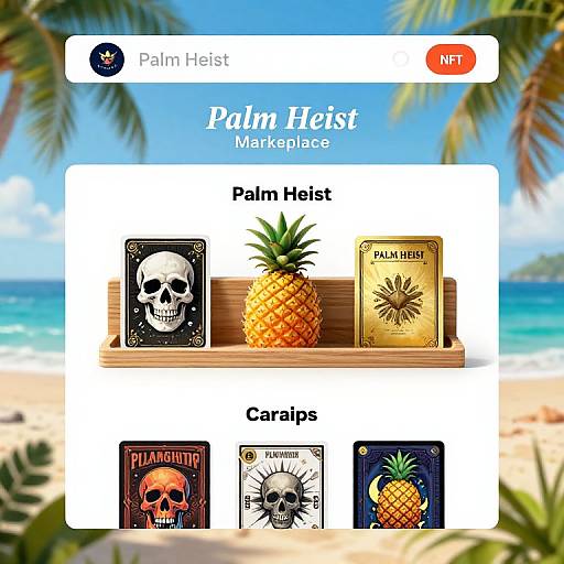 Luxurious Tropical NFT Card Shop