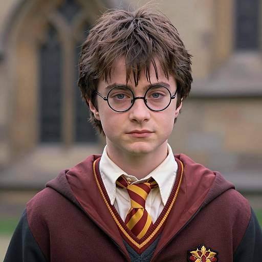 Portrait of Boy in Harry Potter Themed Costume