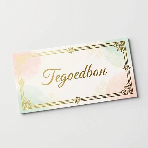 Luxurious Golden Gift Voucher Design